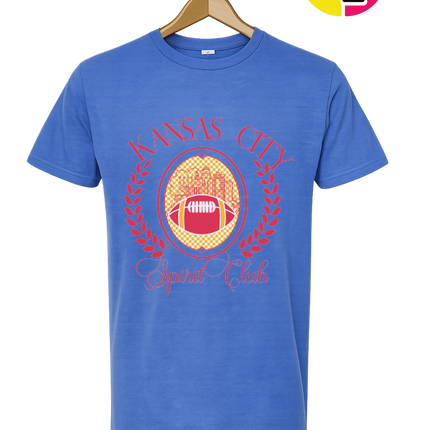 Kansas City Spirit Club Gridiron Crest Tee