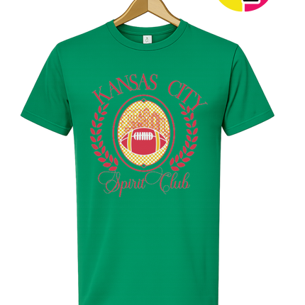 Kansas City Spirit Club Gridiron Crest Tee