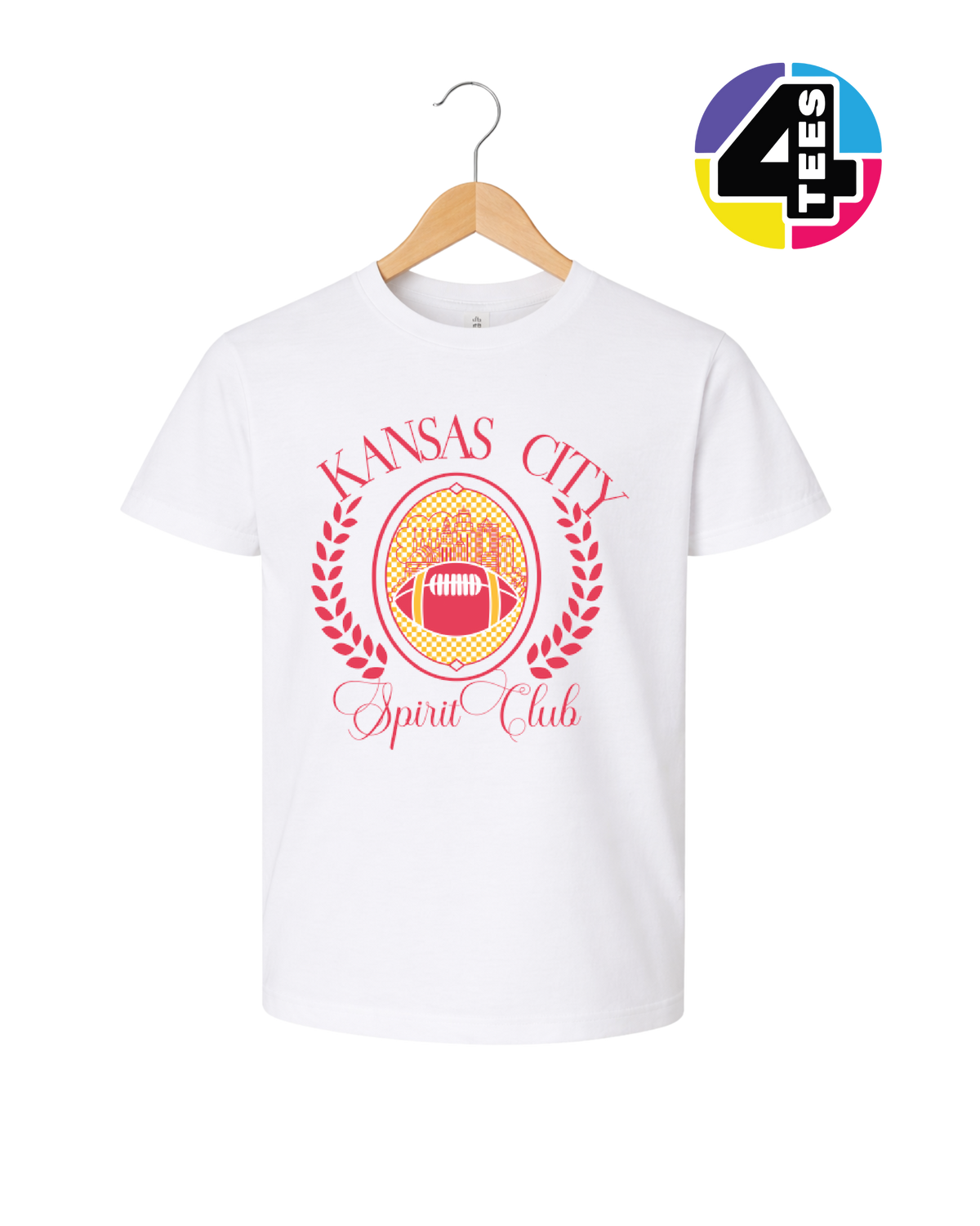 Kansas City Spirit Club Gridiron Crest Youth Tee