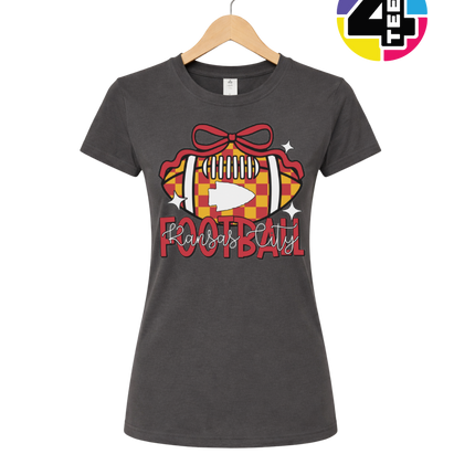 Kansas City Bow-Tied Football Women's Tee