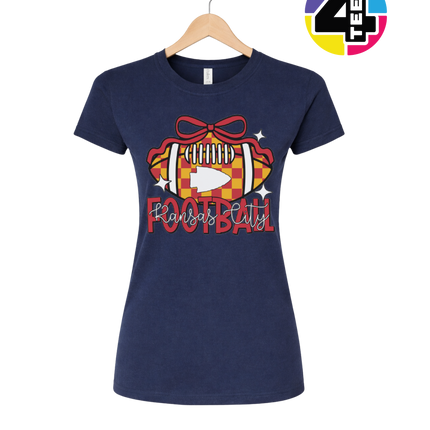 Kansas City Bow-Tied Football Women's Tee