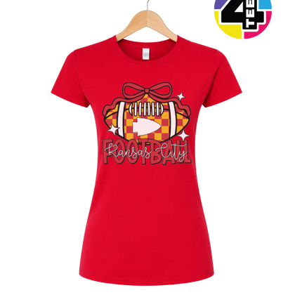 Kansas City Bow-Tied Football Women's Tee