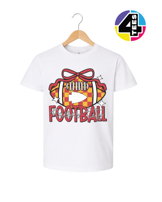 Kansas City Bow-Tied Football Youth Tee
