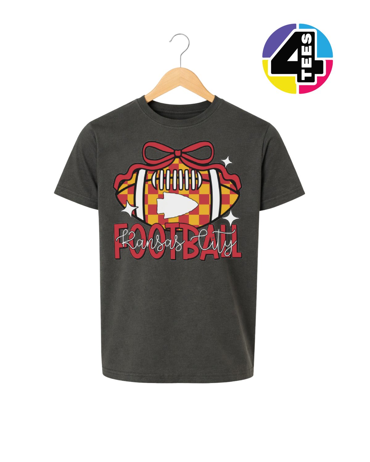 Kansas City Bow-Tied Football Youth Tee
