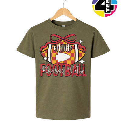 Kansas City Bow-Tied Football Youth Tee