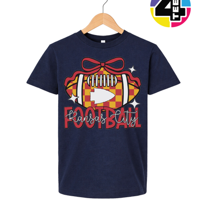 Kansas City Bow-Tied Football Youth Tee