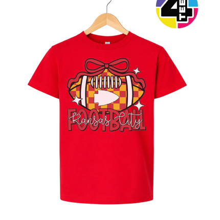 Kansas City Bow-Tied Football Youth Tee