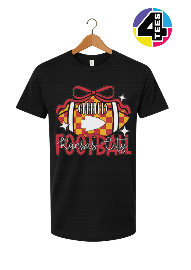Kansas City Bow-Tied Football Tee