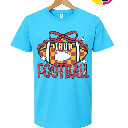 Kansas City Bow-Tied Football Tee