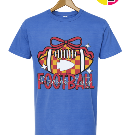 Kansas City Bow-Tied Football Tee