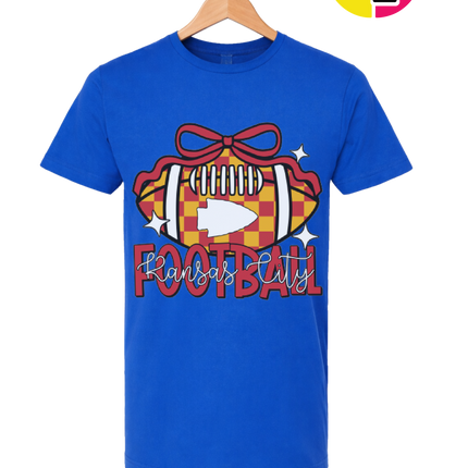 Kansas City Bow-Tied Football Tee