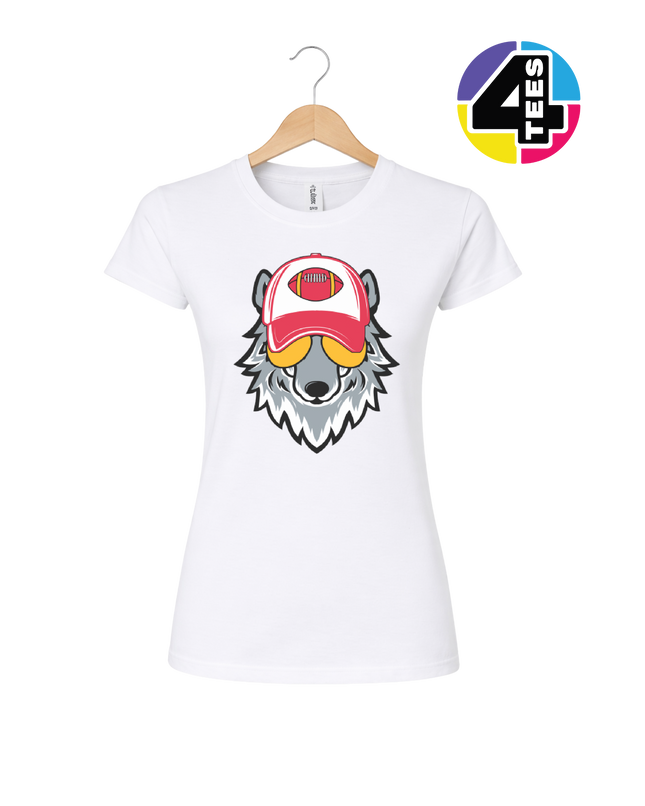Gridiron Wolf Swagger Women's Tee