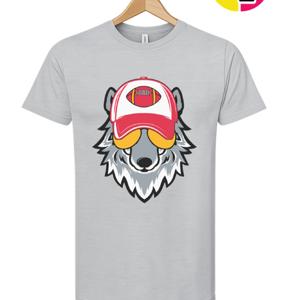 Gridiron Wolf Swagger Tee
