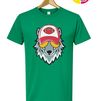 Gridiron Wolf Swagger Tee