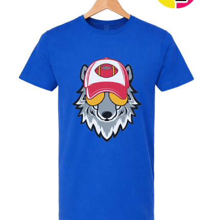 Gridiron Wolf Swagger Tee