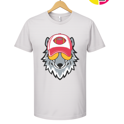 Gridiron Wolf Swagger Tee