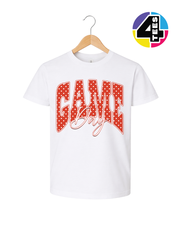 Polka Dot Game Day Youth Tee
