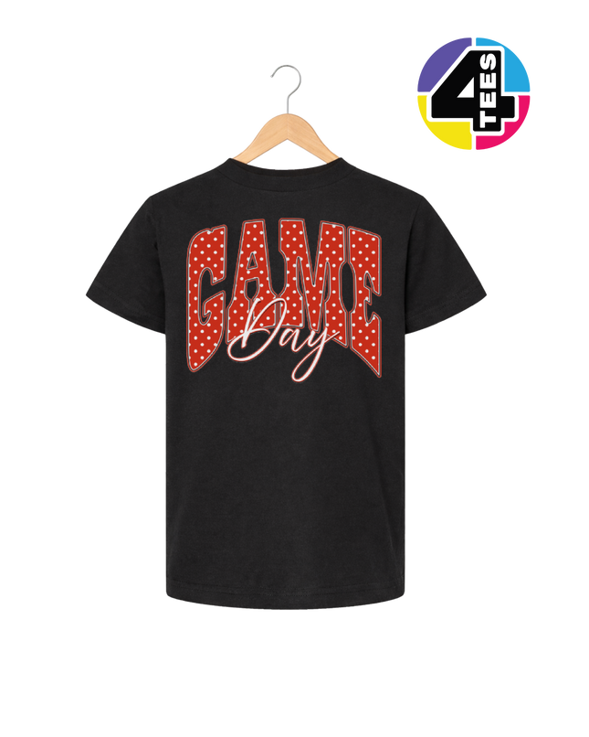Polka Dot Game Day Youth Tee