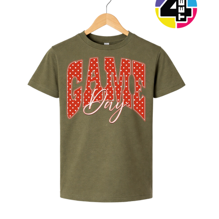 Polka Dot Game Day Youth Tee