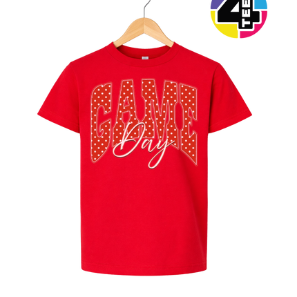 Polka Dot Game Day Youth Tee