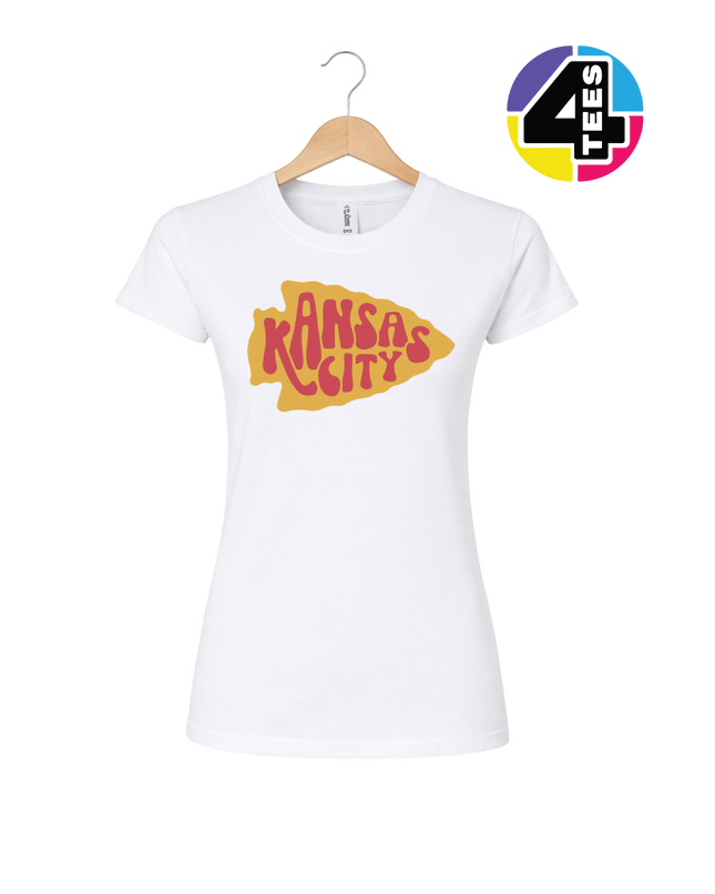 Kansas City Groovy Arrowhead Women's Tee