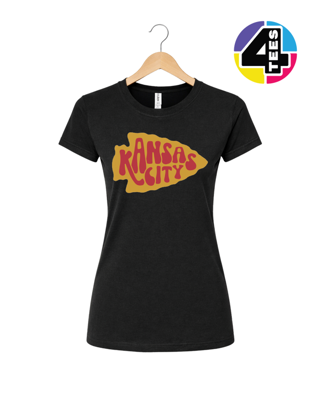 Kansas City Groovy Arrowhead Women's Tee