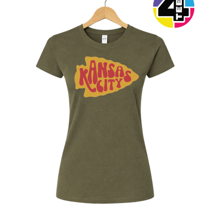 Kansas City Groovy Arrowhead Women's Tee