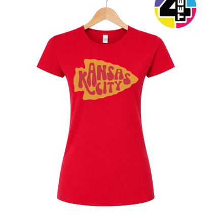 Kansas City Groovy Arrowhead Women's Tee