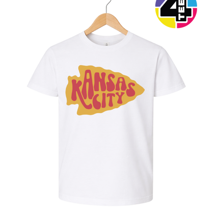 Kansas City Groovy Arrowhead Youth Tee