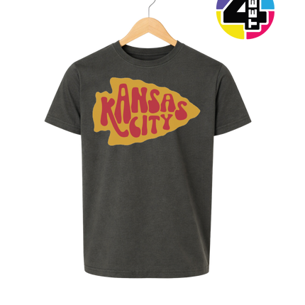Kansas City Groovy Arrowhead Youth Tee