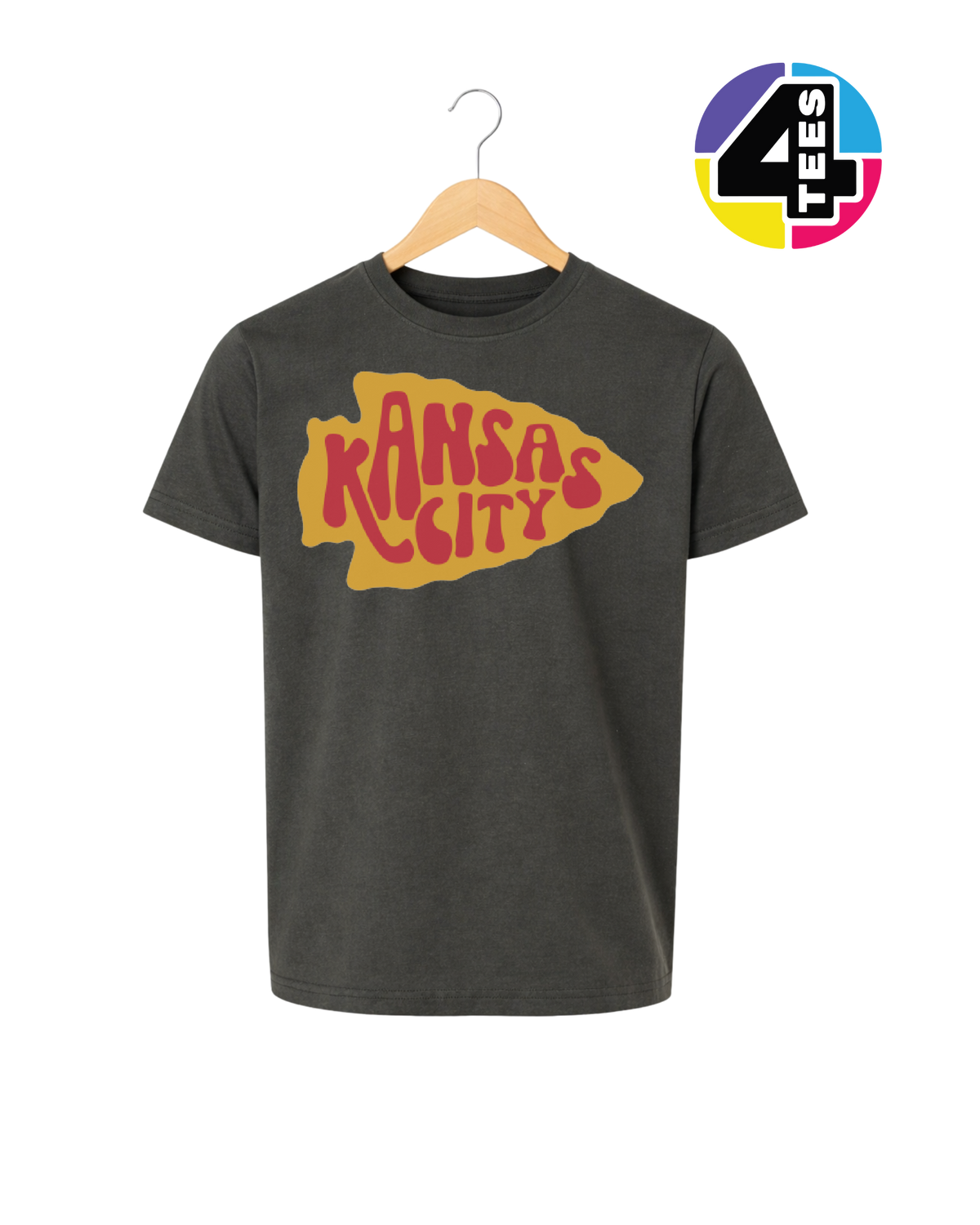 Kansas City Groovy Arrowhead Youth Tee