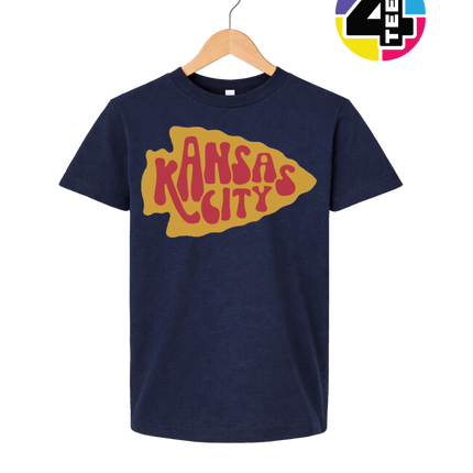 Kansas City Groovy Arrowhead Youth Tee