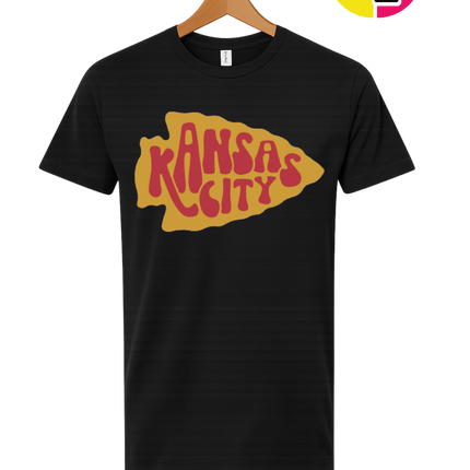 Kansas City Groovy Arrowhead Tee