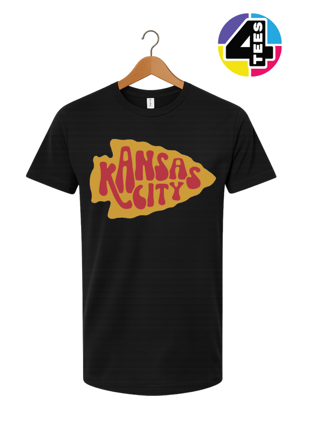 Kansas City Groovy Arrowhead Tee