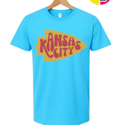 Kansas City Groovy Arrowhead Tee