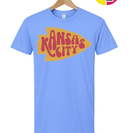 Kansas City Groovy Arrowhead Tee