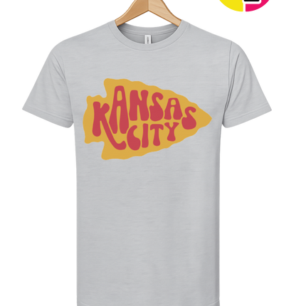 Kansas City Groovy Arrowhead Tee