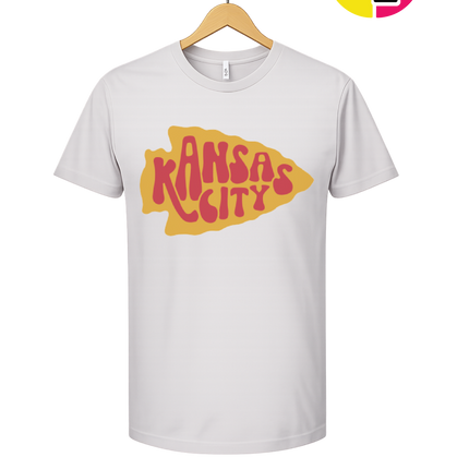 Kansas City Groovy Arrowhead Tee