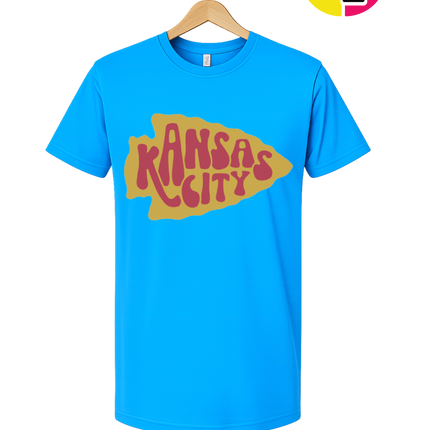 Kansas City Groovy Arrowhead Tee