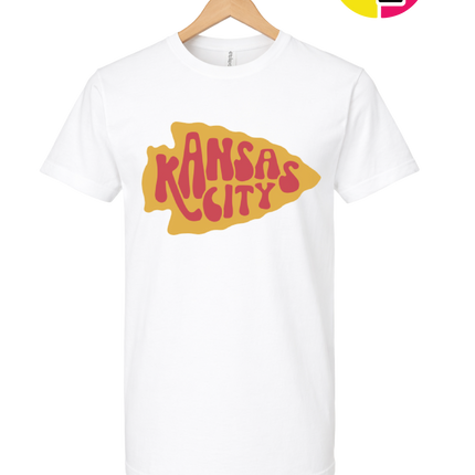 Kansas City Groovy Arrowhead Tee