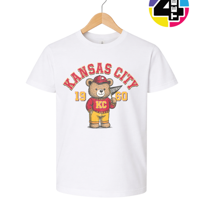Kansas City Teddy Touchdown 1960 Youth Tee