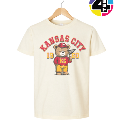 Kansas City Teddy Touchdown 1960 Youth Tee