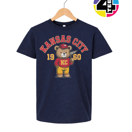 Kansas City Teddy Touchdown 1960 Youth Tee