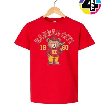Kansas City Teddy Touchdown 1960 Youth Tee