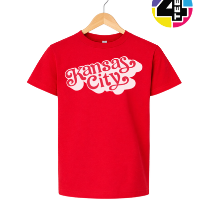 Kansas City Scarlet Swirl Youth Tee
