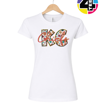 Blooming KC Chiefs Women's Tee