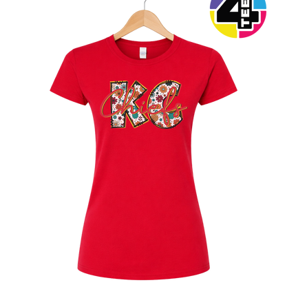 Blooming KC Chiefs Women's Tee