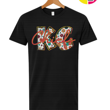 Blooming KC Chiefs Tee