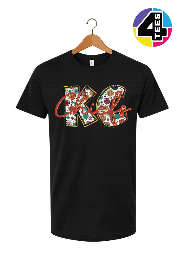 Blooming KC Chiefs Tee
