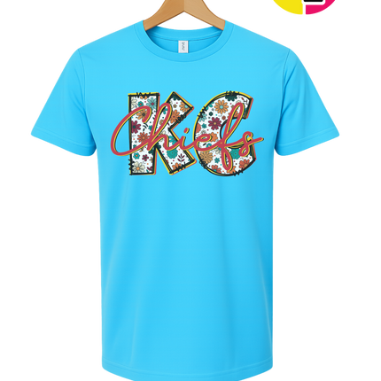 Blooming KC Chiefs Tee